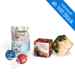 Werbewürfel mit Lindt als Kundengeschenk oder Mitarbeitergeschenk