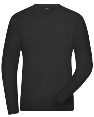 Men's BIO Stretch-Longsleeve Work - SOLID -