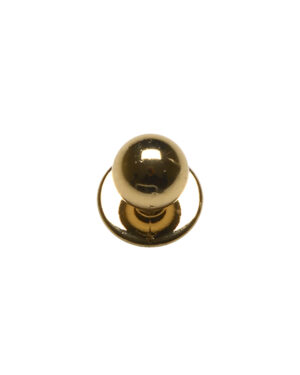 KARLOWSKY Kugelknöpfe Gold, 12 Stück / Pack