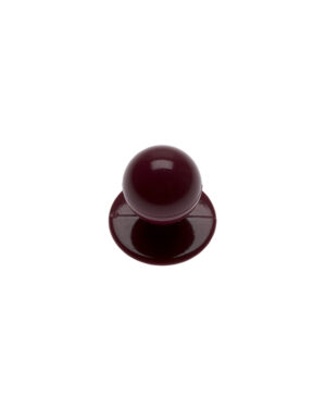 KARLOWSKY Kugelknöpfe Bordeaux, 12 Stück / Pack
