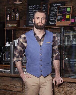 KARLOWSKY Herrenweste Jeans-Style